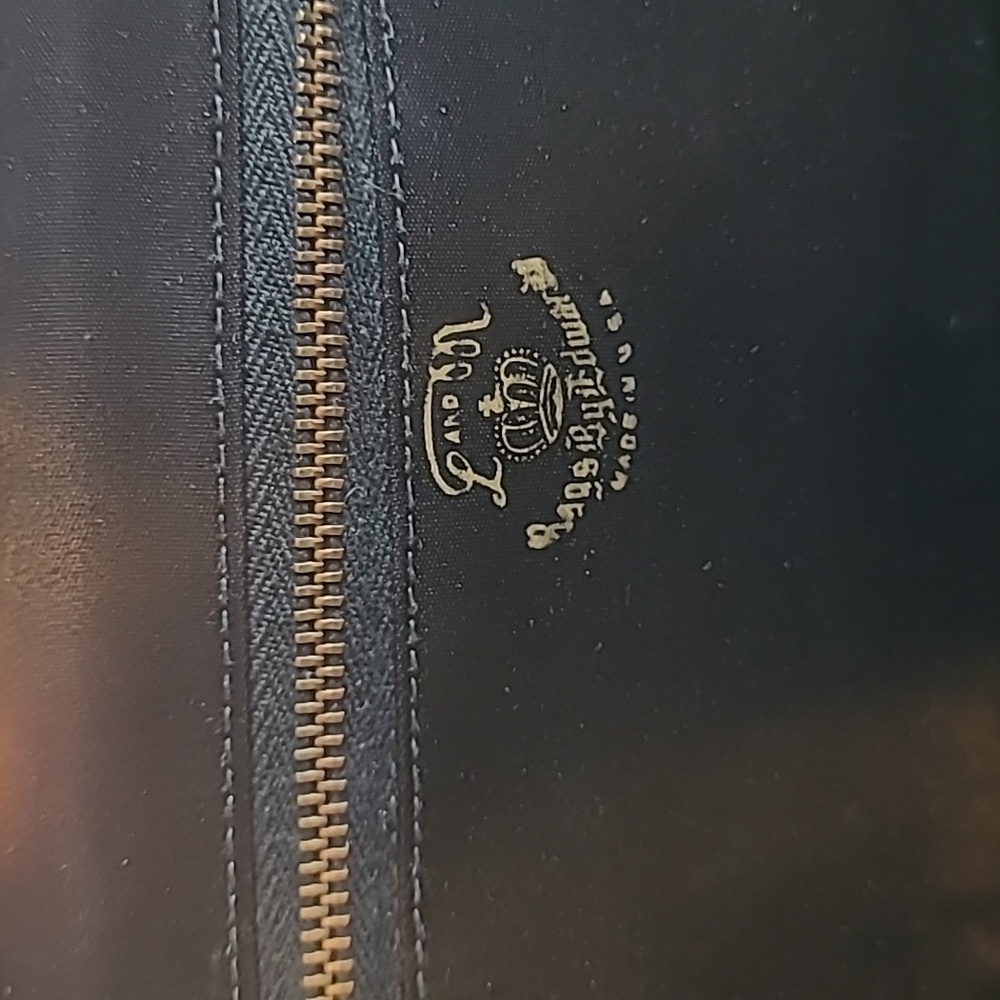 Vintage 50's Jackie O Style Black Patent Clutch/ Wrist Bag w/ Moveable Strap - Picture 7 of 13